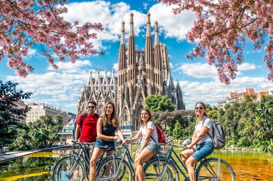 Barcelona: Private Bike/eBike Tour & Sagrada Familia Tickets - La Monumental’s Moorish-Modernist Fusion: A Stop Many People Skip